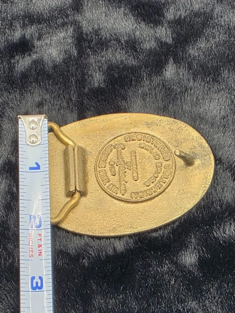 Texas Longhorn Brass Belt Buckle Vintage 1977 Heritage Mint Ltd USA Rare AE12636